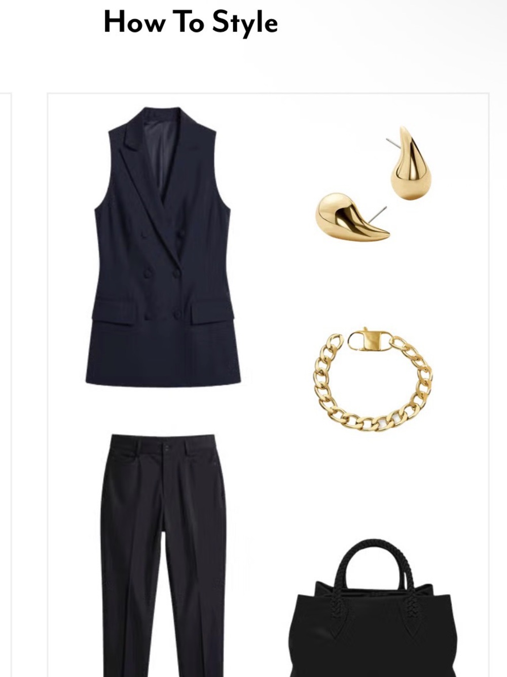Eloquii Women’s Tailored Black Microsuede Blazer Vest - Picture 8 of 12